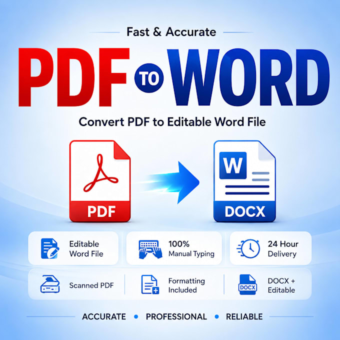 convert your PDF into fully editable ms word document