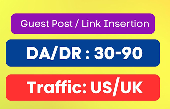 do link insertion and high da guest post on US traffic blog with dofollow links