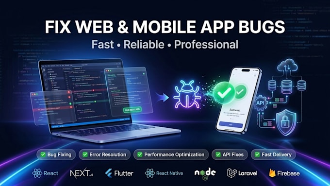 fix bugs in web and mobile applications