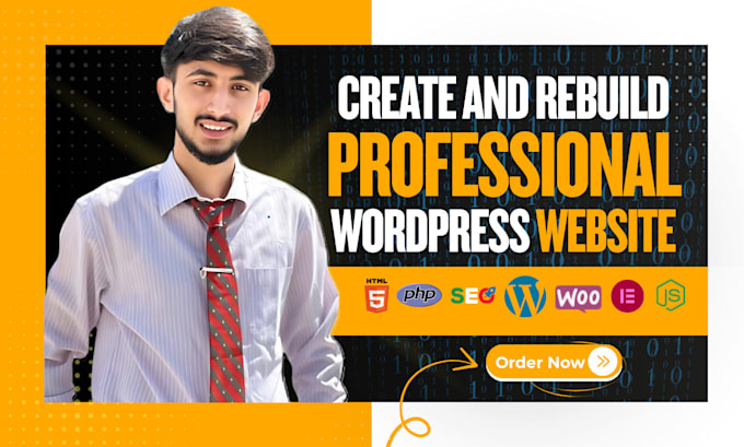 create or rebuild a professional wordpress website