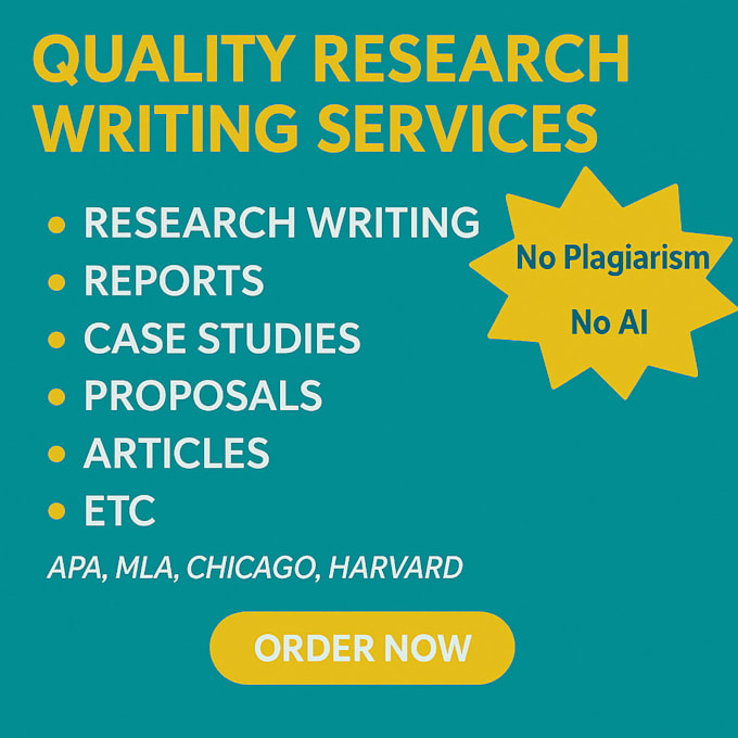 write research reports, assignments, presentations