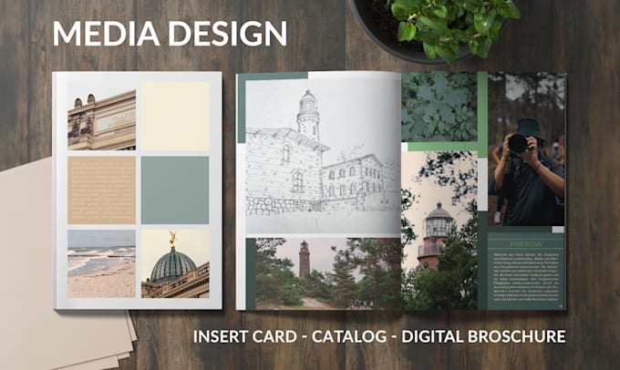 create a digital brochure, catalog or insert card