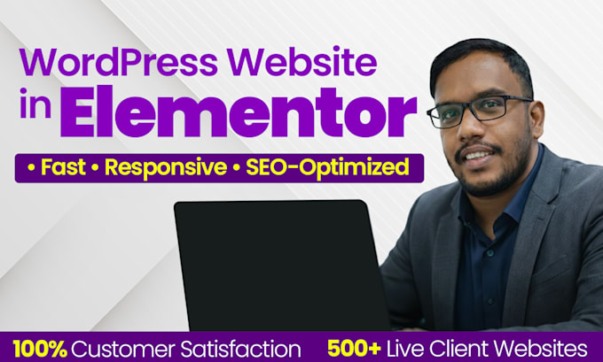 design a fast, SEO optimized wordpress website in elementor