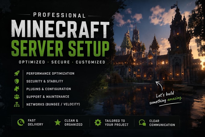 build, configure and customize your minecraft server