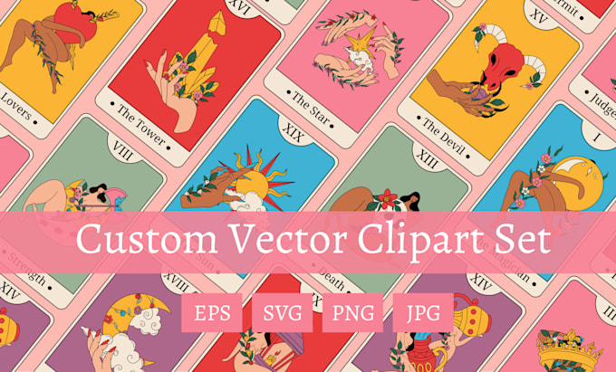 design a custom vector clipart set