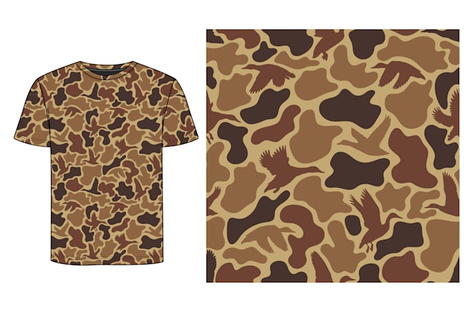 create seamless camouflage design