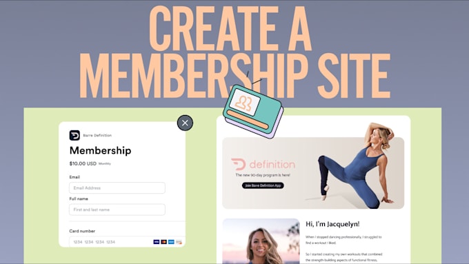 design membership website subscription website