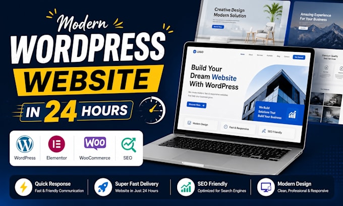 build wordpress website, custom wordpress website, business website development