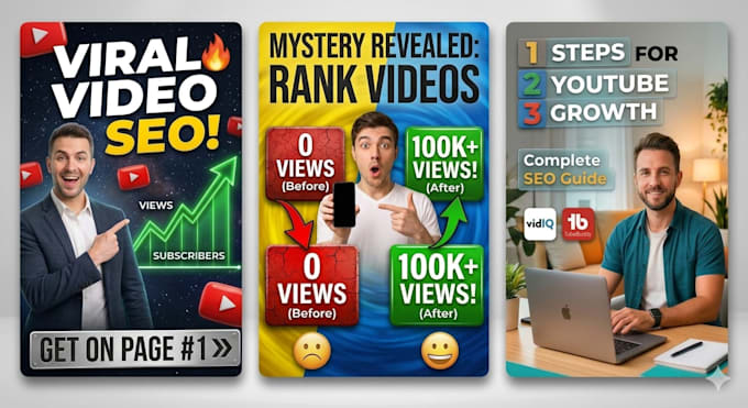 be your youtube manager and video SEO expert