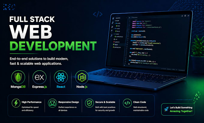 develop full stack web applications using mern stack with react and node js