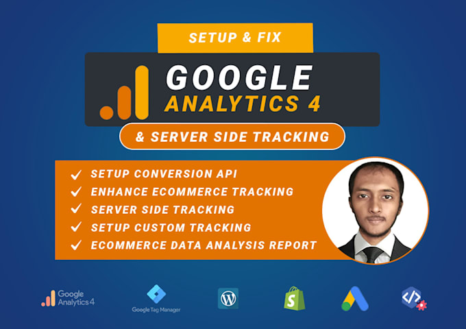 Setup google analytics 4, server side tracking, analysis to grow ...