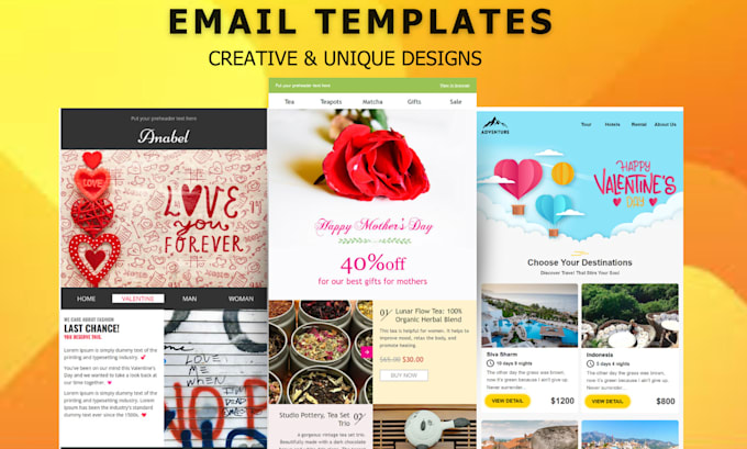 Design constant contact email template by Litonx360 Fiverr