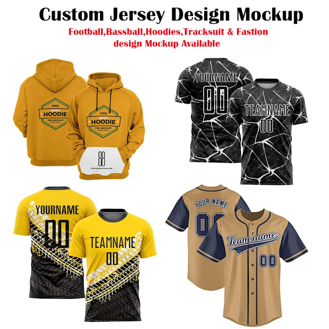 do custom jersey mockup design or sublimation design