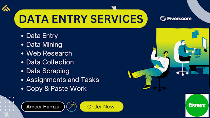 do data entry, web research, excel, admin support, email handling