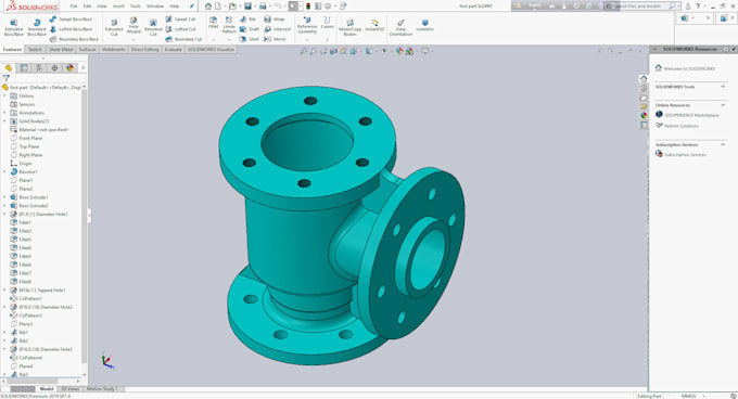 do 3d modeling and product devolvement by using solidworks