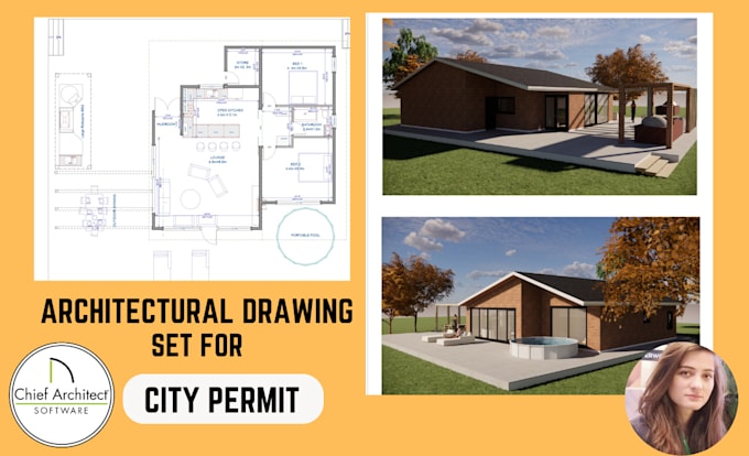 make architectural blueprints for city permit using revit