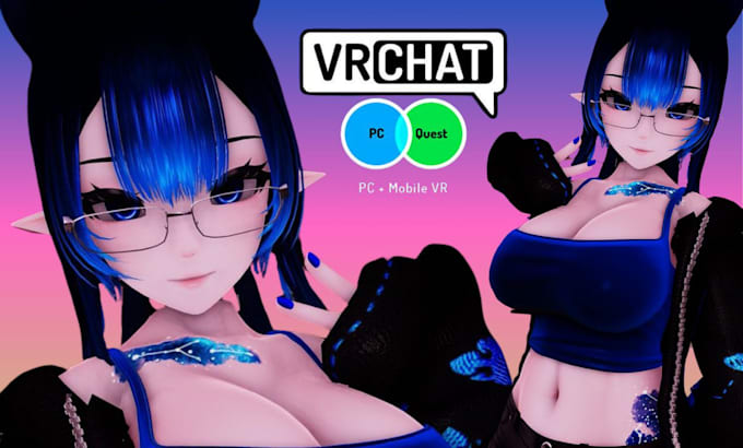 Edit, model vrchat avatar add clothing toggles nsfw to 3d anime vr vrc