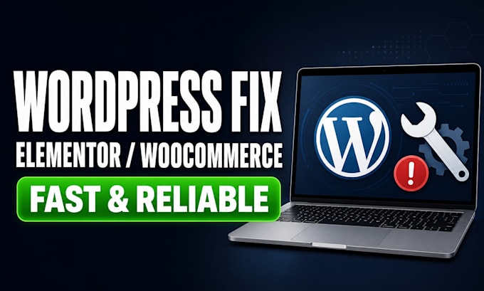 fix wordpress, elementor and woocommerce issues