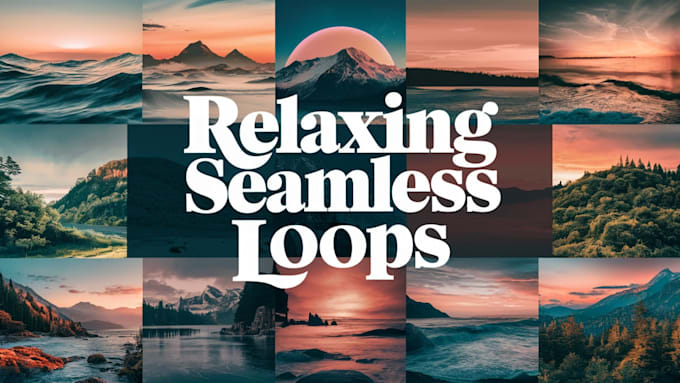 create relaxing and seamlessly looped videos for your music, meditation tracks