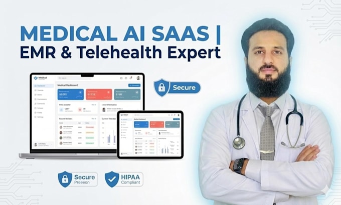 develop hipaa compliant ai patient portals and medical saas