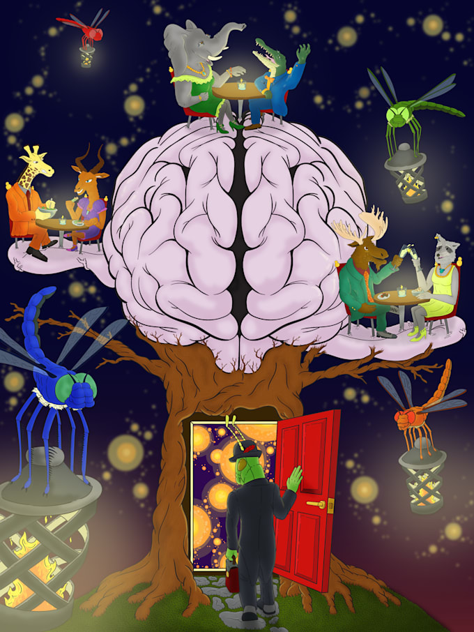 create a custom digital illustration from your description