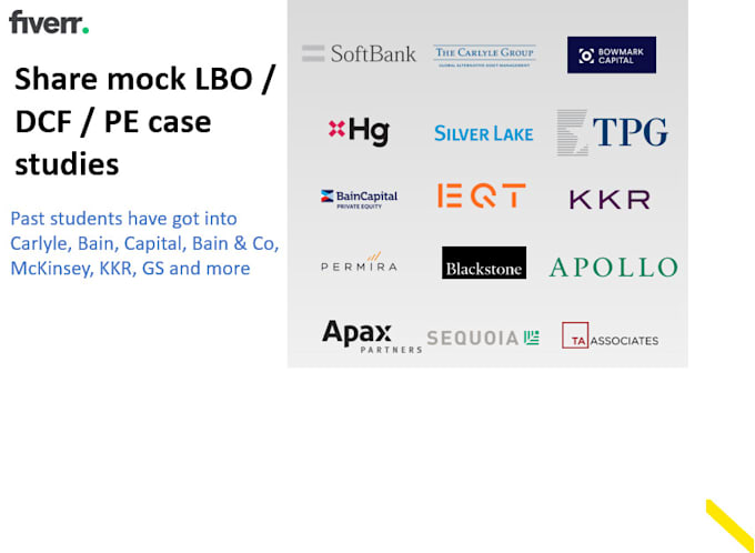 provide mock private equity case studies