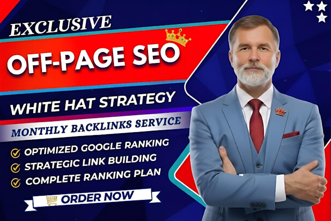 do website monthly SEO service with white hat off page backlinks link building