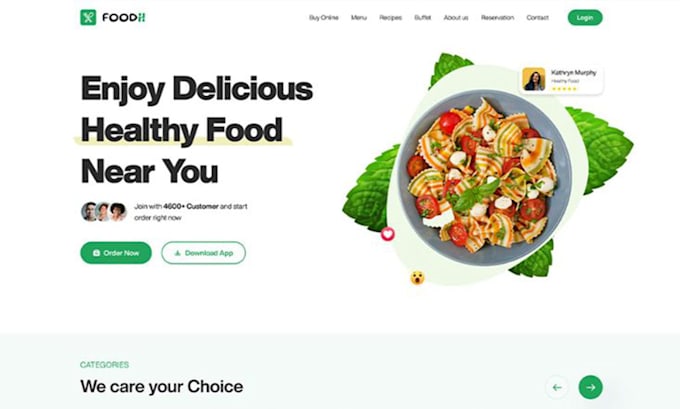 build wix, wordpress, squarespace restaurant, catering, online order website