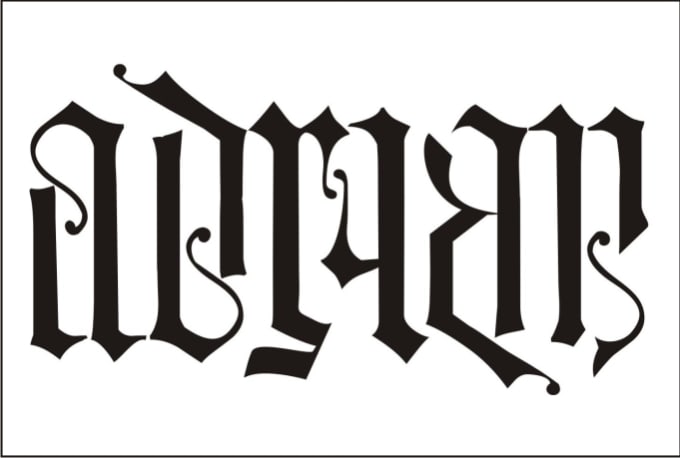 Create spesial ambigram from two different words by San_adrian | Fiverr
