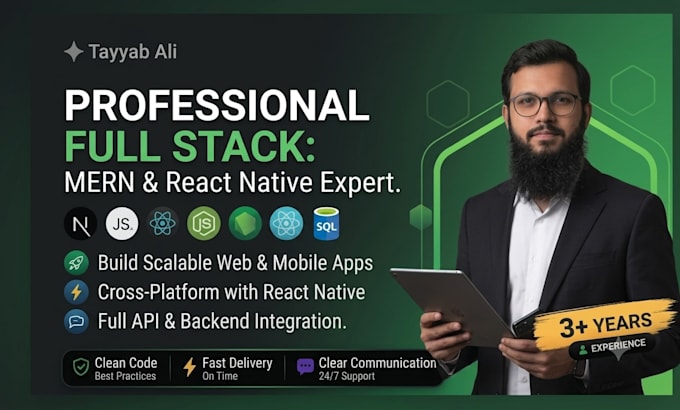 build a custom android and ios mobile app using react native
