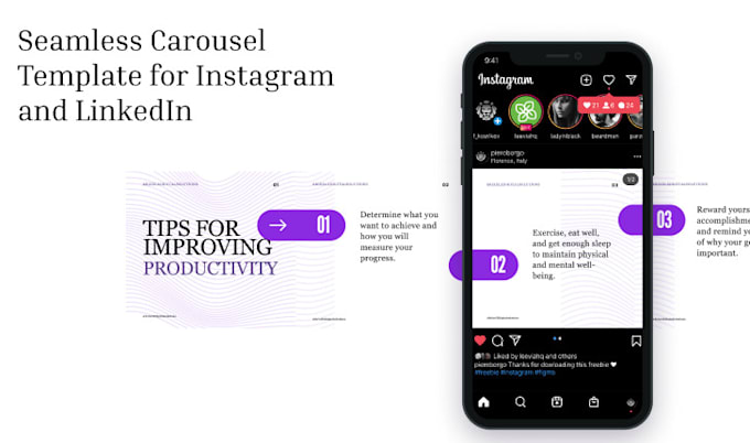 design your instagram and linkedin carousel posts