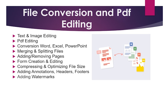reconcile, photoshop PDF and images and convert into word