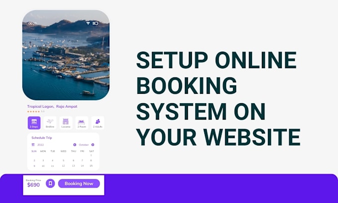 Create booking website appointment scheduling website by Adewole web