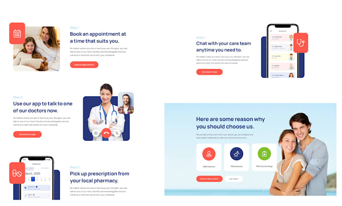 design medical website, healthcare or hospital website