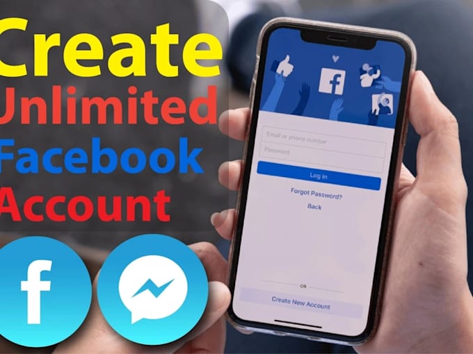 create unlimited facebook account for you