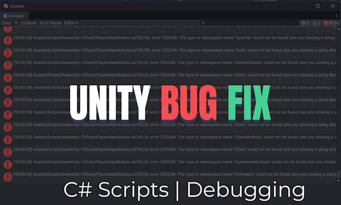 fix bugs and issues in your unity game