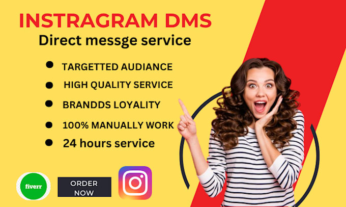 send instagram direct message or dm to your targeted audience