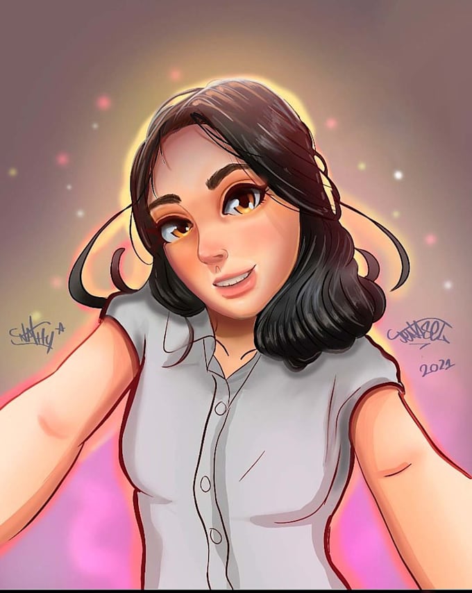 your portrait in an anime style