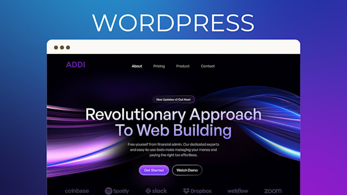 create a wordpress website design for your business