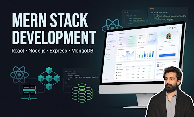 develop a mern stack website with react node express mongodb