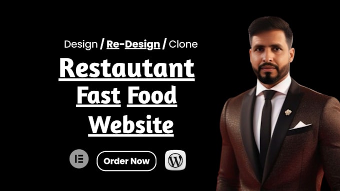 design a restaurant website, fast food website in wordpress
