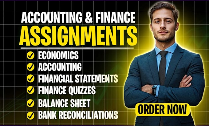 do accounting and finance assignments, financial statement, bookkeeping