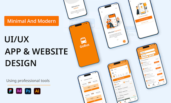 Design modern mobile app, web app, ui, ux, dashboards by Aashnaak | Fiverr