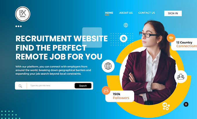 Design recruitment website, job portal, job board recruitment 