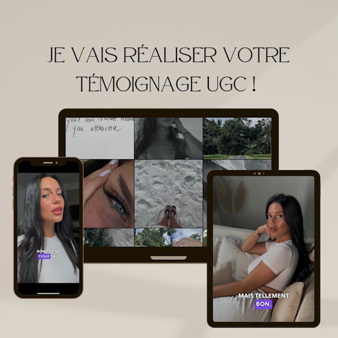 create ugc vidéos and ads for your social media french and english