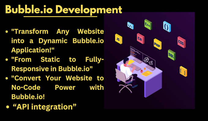 build mvp in bubble, saas bubble, website in bubble