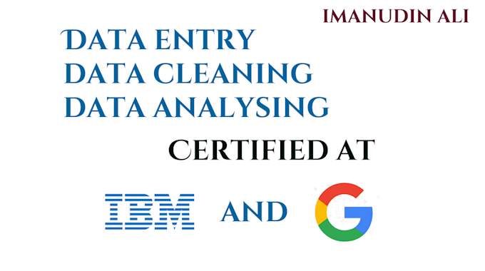 do data entry, clean data, mine data and visualize your data