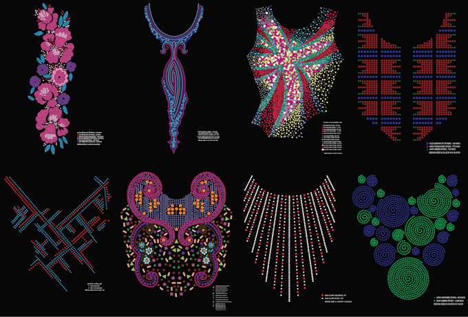 awesome rhinestone neck designs