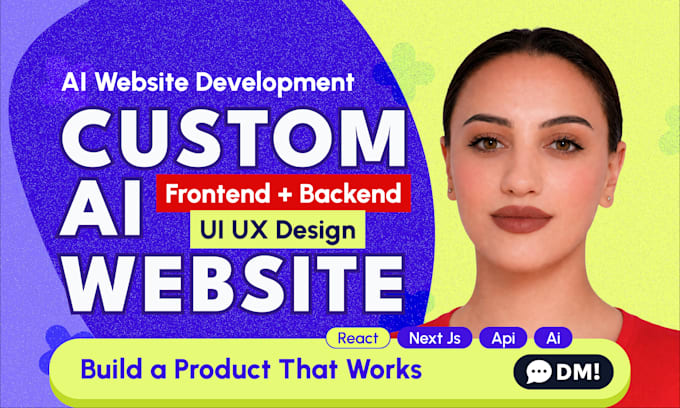 do full stack website development, ai website, ai chatbot, ai software developer