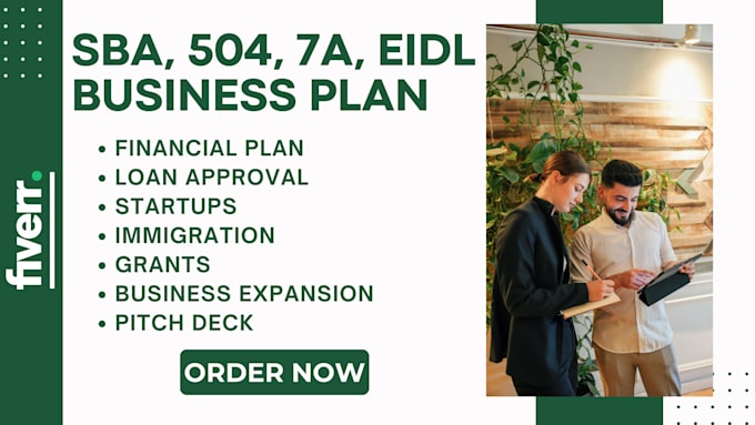 create a professional sba loan business plan for fast loan approval